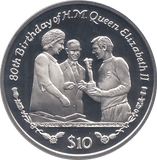 2006 SILVER .925 ENGLAND 66 BOBBY MOORE QUEEN 80TH BDAY TEN DOLARS SIERRA LEONE - Silver Proof - Cambridgeshire Coins
