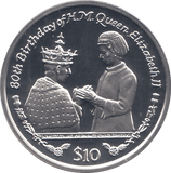 2006 SILVER .925 PRINCE CHARLES AND QUEEN 80TH BDAY TEN DOLARS SIERRA LEONE - Silver Proof - Cambridgeshire Coins