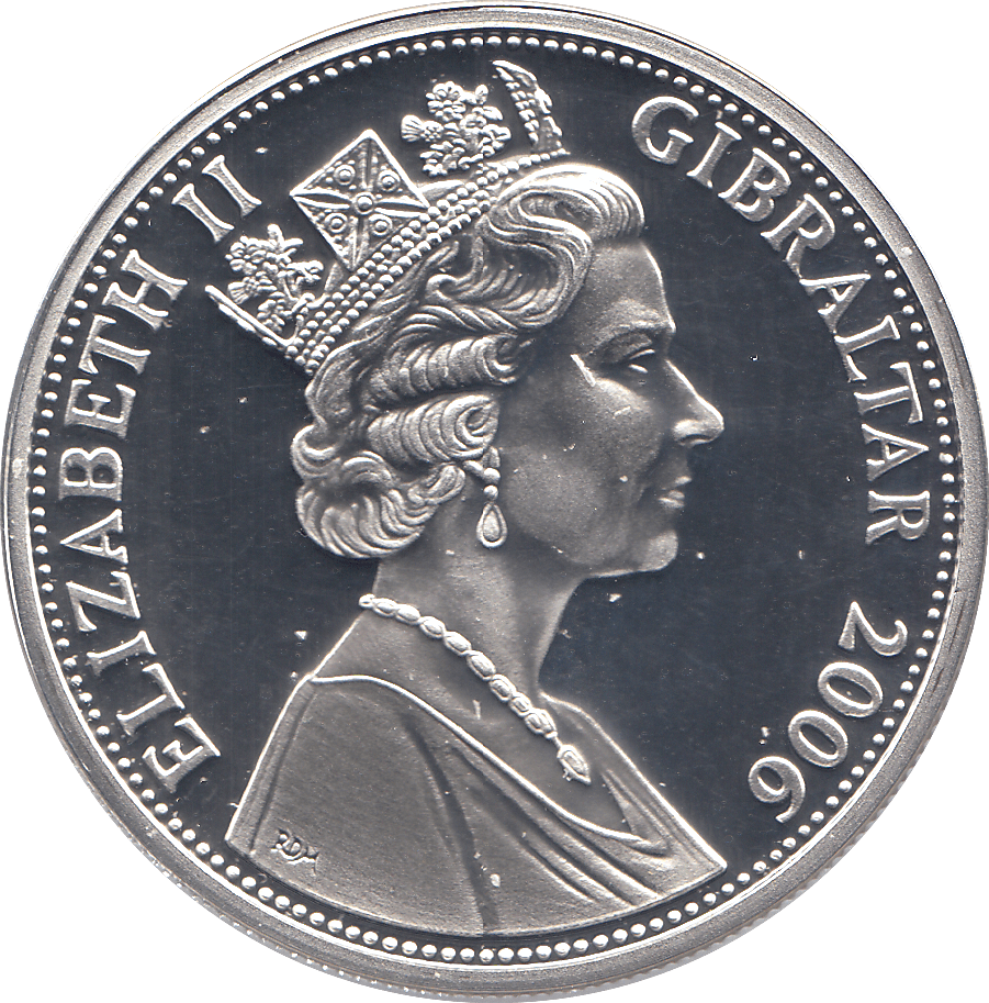 2006 SILVER .925 PRINCESS AS CHILD 80 GLORIOUS YEARS FIVE POUNDS GIBRALTAR - Silver Proof - Cambridgeshire Coins