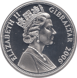 2006 SILVER .925 PRINCESS AS CHILD 80 GLORIOUS YEARS FIVE POUNDS GIBRALTAR - Silver Proof - Cambridgeshire Coins