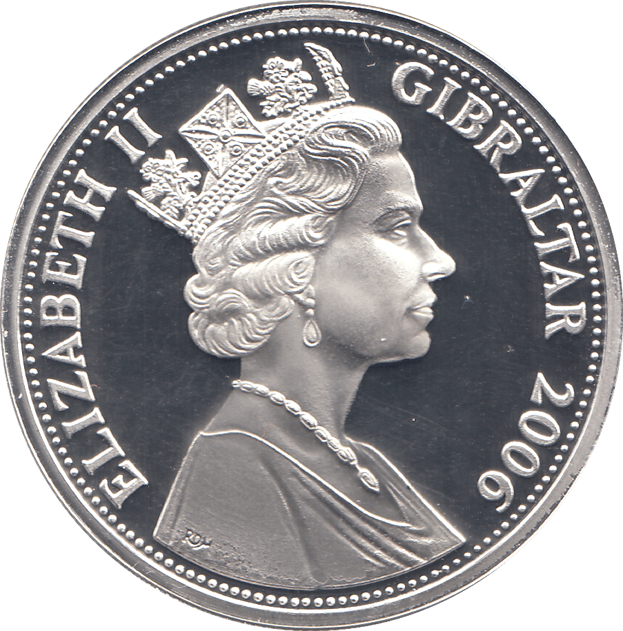 2006 SILVER .925 PRINCESSES 80 GLORIOUS YEARS FIVE POUNDS GIBRALTAR - Silver Proof - Cambridgeshire Coins