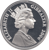 2006 SILVER .925 PRINCESSES 80 GLORIOUS YEARS FIVE POUNDS GIBRALTAR - Silver Proof - Cambridgeshire Coins