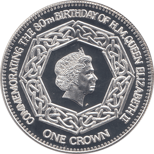2006 SILVER .925 QUEEN 80TH BDAY ONE CROWN NIGHTINGALE ISLAND - SILVER PROOF - Cambridgeshire Coins