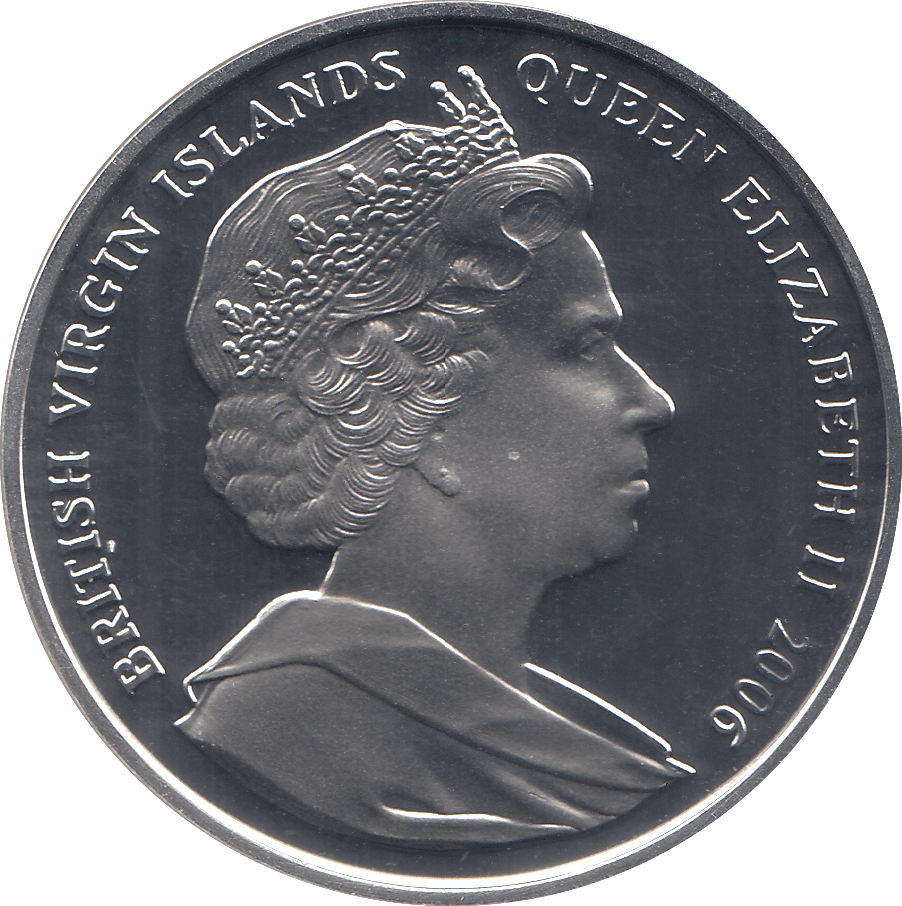2006 SILVER .925 QUEEN AND MOTHER 80TH BDAY TEN DOLARS VIRGIN ISLANDS - Silver Proof - Cambridgeshire Coins
