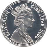 2006 SILVER .925 QUEEN GREETINGS A CROWD 80 GLORIOUS YRS FIVE POUNDS GIBRALTAR - Silver Proof - Cambridgeshire Coins