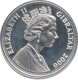 2006 SILVER .925 QUEEN RIDING A HORSE 80 GLORIOUS YEARS FIVE POUNDS GIBRALTAR - Silver Proof - Cambridgeshire Coins