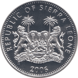 2006 SILVER .925 RADIO SPEECH QUEEN 80TH BDAY TEN DOLARS SIERRA LEONE - Silver Proof - Cambridgeshire Coins