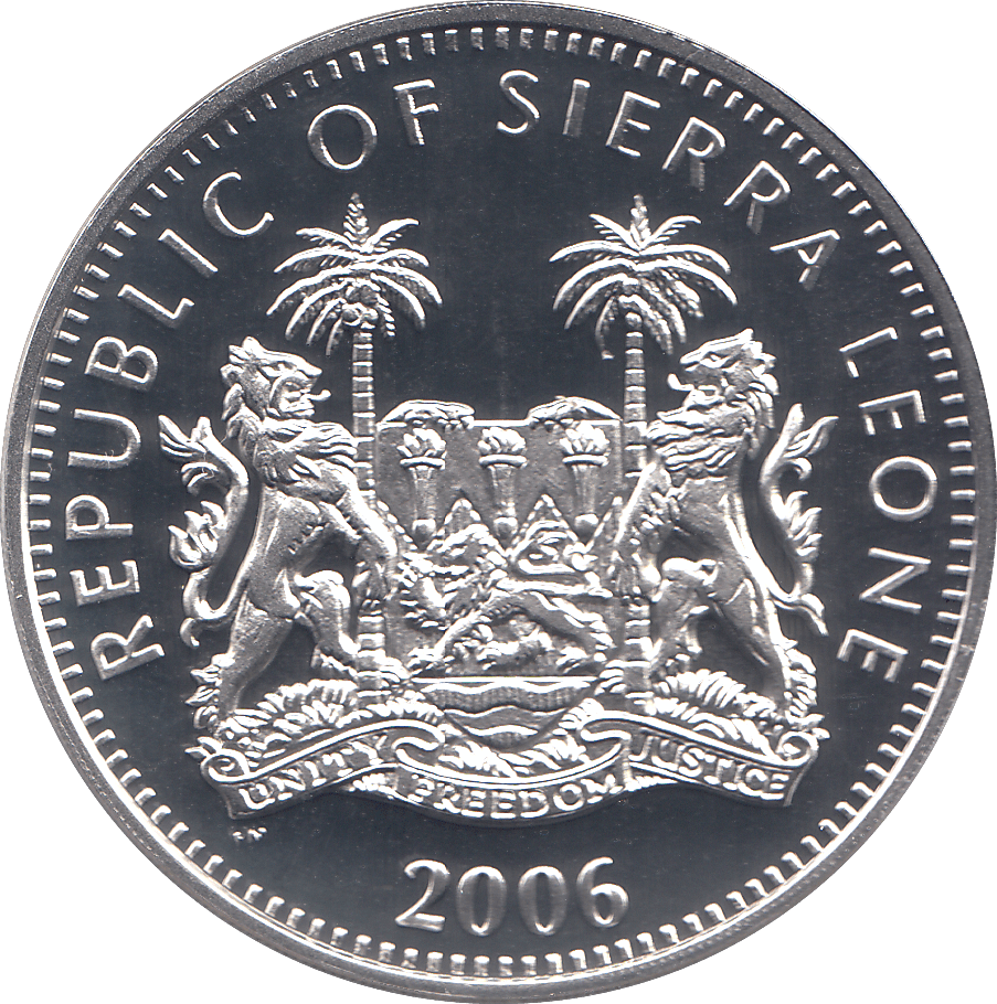 2006 SILVER .925 RAF AND QUEEN 80TH BDAY TEN DOLARS SIERRA LEONE - Silver Proof - Cambridgeshire Coins