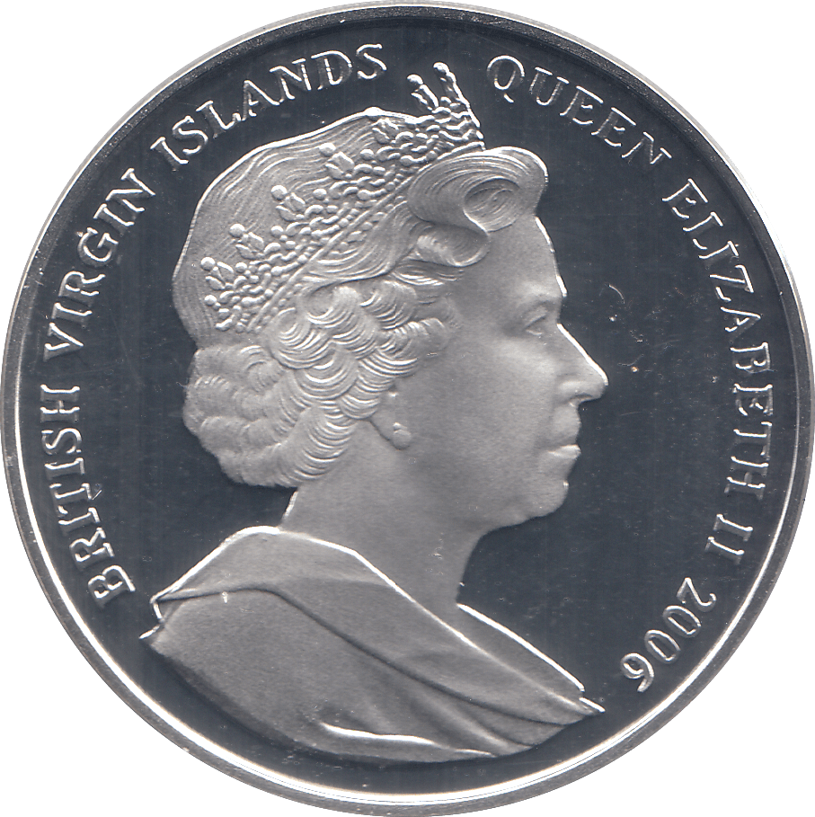 2006 SILVER .925 ROYAL FAMILY QUEEN 80TH BDAY TEN DOLARS VIRGIN ISLANDS - Silver Proof - Cambridgeshire Coins