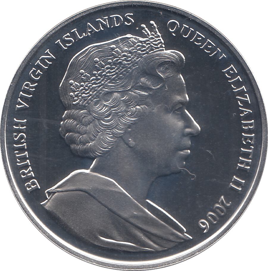 2006 SILVER .925 ROYAL FAMILY QUEEN 80TH BDAY TEN DOLARS VIRGIN ISLANDS - Silver Proof - Cambridgeshire Coins
