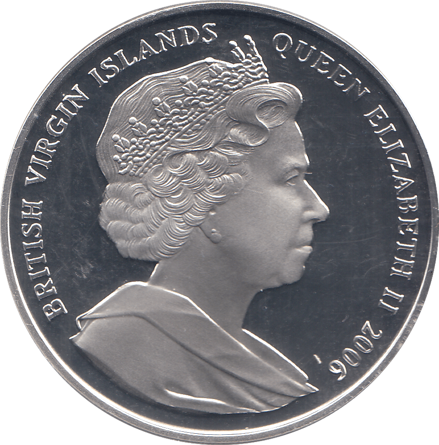 2006 SILVER .925 ROYAL FAMILY QUEEN ELIZABETH 80TH BDAY TEN DOLARS VIRGIN ISLANDS - Silver Proof - Cambridgeshire Coins