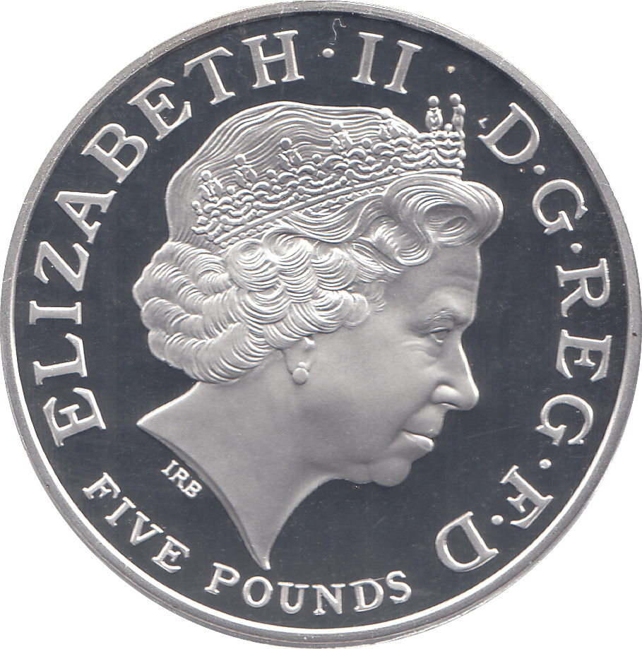 2006 SILVER .925 VIVAT REGINA QUEEN 80TH BDAY ANNIV. FIVE POUNDS - SILVER PROOF - Cambridgeshire Coins