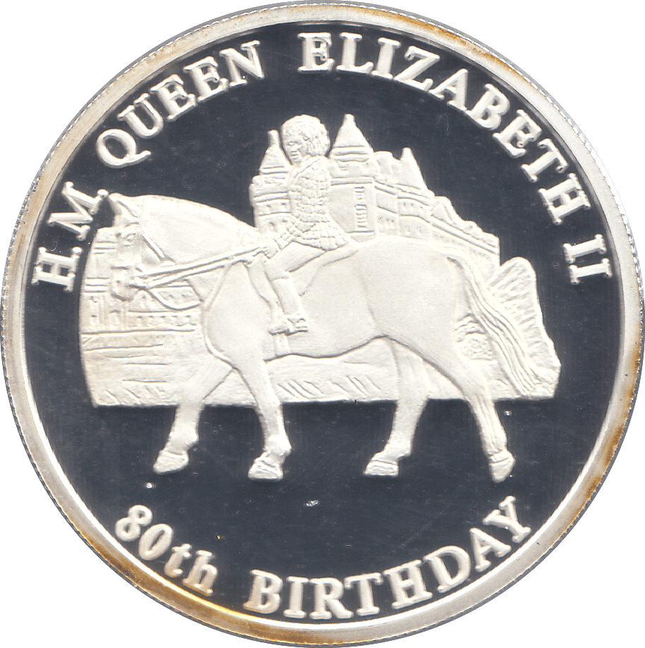 2006 SILVER .999 QUEEN RIDING A HORSE 80TH.BDAY 10 KWACHA REP.OF MALAWI - Silver Proof - Cambridgeshire Coins