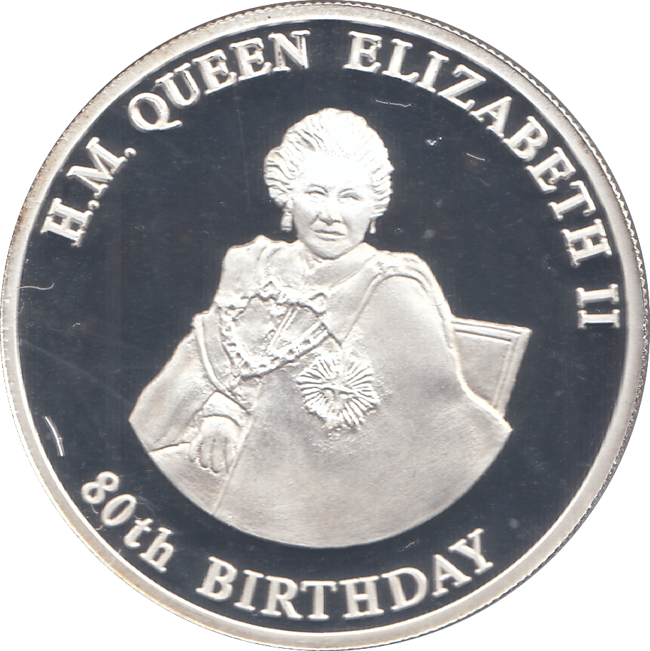 2006 SILVER .999 QUEEN SCEPTRE AND ORB 80TH.BDAY 10 KWACHA REP.OF MALAWI - Silver Proof - Cambridgeshire Coins