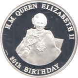 2006 SILVER .999 QUEEN SCEPTRE AND ORB 80TH.BDAY 10 KWACHA REP.OF MALAWI - Silver Proof - Cambridgeshire Coins