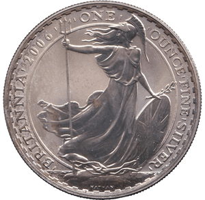 2006 SILVER BRITANNIA ONE OUNCE TWO POUNDS 2 - SILVER BRITANNIA - Cambridgeshire Coins