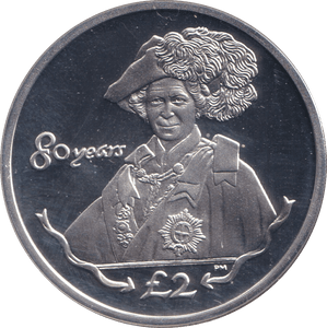 2006 SILVER CROWN 80 YEARS ( PROOF ) - SILVER WORLD COINS - Cambridgeshire Coins