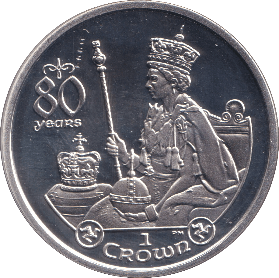 2006 SILVER CROWN 80 YEARS ( PROOF ) - SILVER WORLD COINS - Cambridgeshire Coins