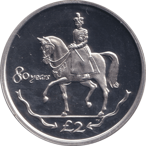 2006 SILVER CROWN 80 YEARS ( PROOF ) - SILVER WORLD COINS - Cambridgeshire Coins