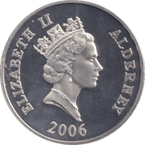 2006 SILVER FIVE POUNDS ALDERNEY WILLIAM SHAKESPEARE - SILVER WORLD COINS - Cambridgeshire Coins