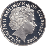 2006 SILVER FIVE POUNDS BAILIWICK OF GUERNSEY ROBERT FALCON SCOTT - SILVER WORLD COINS - Cambridgeshire Coins