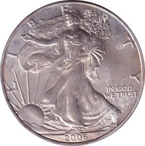 2006 SILVER LIBERTY DOLLAR USA - SILVER WORLD COINS - Cambridgeshire Coins