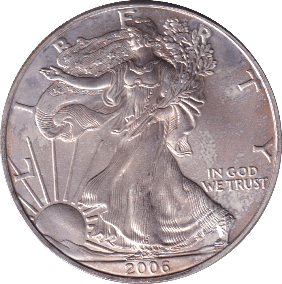 2006 SILVER LIBERTY DOLLAR USA - SILVER WORLD COINS - Cambridgeshire Coins