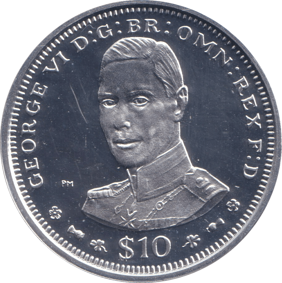 2006 SILVER PROOF 10 DOLLAR GEORGE VI - SILVER WORLD COINS - Cambridgeshire Coins