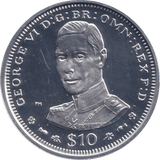2006 SILVER PROOF 10 DOLLAR GEORGE VI - SILVER WORLD COINS - Cambridgeshire Coins