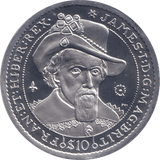 2006 SILVER PROOF 10 DOLLAR JAMES I - SILVER WORLD COINS - Cambridgeshire Coins