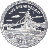 2006 SILVER PROOF 25 DOLLAR HMS DREADNOUGHT - SILVER WORLD COINS - Cambridgeshire Coins