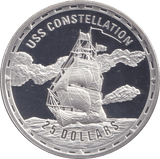 2006 SILVER PROOF 25 DOLLAR USS CONSTELLATION - SILVER WORLD COINS - Cambridgeshire Coins