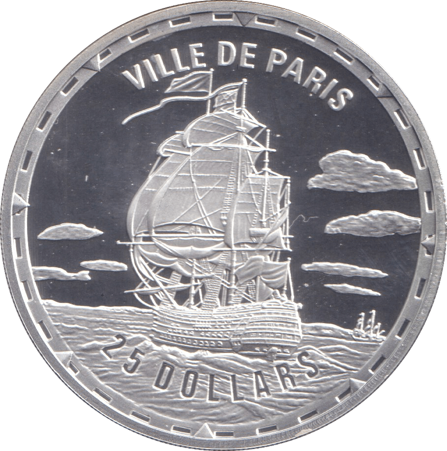 2006 SILVER PROOF 25 DOLLAR VILLE DE PARIS SOLOMON ISLANDS - SILVER WORLD COINS - Cambridgeshire Coins