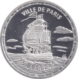 2006 SILVER PROOF 25 DOLLAR VILLE DE PARIS SOLOMON ISLANDS - SILVER WORLD COINS - Cambridgeshire Coins