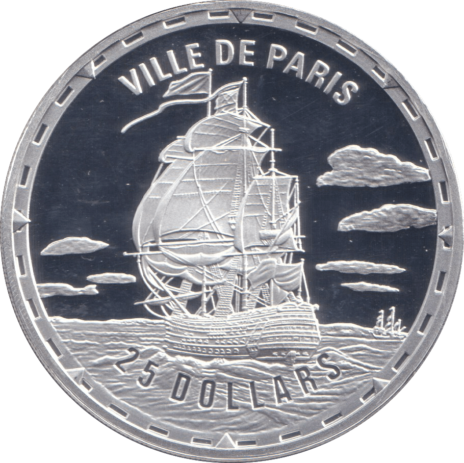 2006 SILVER PROOF 25 DOLLAR VILLE DE PARIS - SILVER WORLD COINS - Cambridgeshire Coins