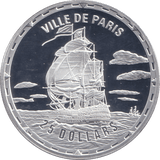 2006 SILVER PROOF 25 DOLLAR VILLE DE PARIS - SILVER WORLD COINS - Cambridgeshire Coins