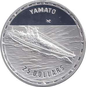 2006 SILVER PROOF 25 DOLLAR YAMATO SOLOMON ISLANDS - SILVER WORLD COINS - Cambridgeshire Coins