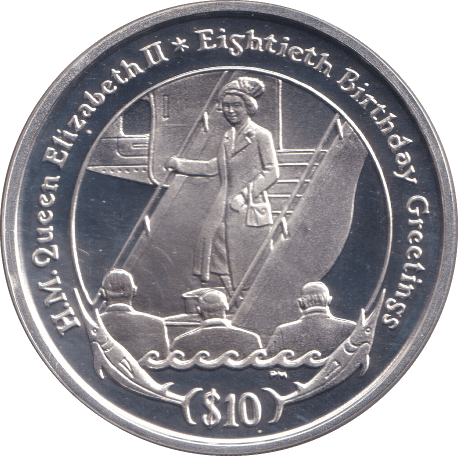 2006 SILVER PROOF BRITISH VIRGIN ISLANDS 10 DOLLARS QUEEN ELIZABETH II 80TH BIRTHDAY - SILVER WORLD COINS - Cambridgeshire Coins