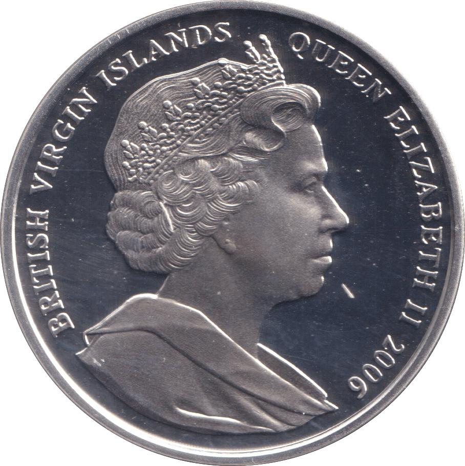 2006 SILVER PROOF BRITISH VIRGIN ISLANDS 10 DOLLARS QUEEN ELIZABETH II 80TH BIRTHDAY - SILVER WORLD COINS - Cambridgeshire Coins