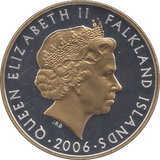 2006 SILVER PROOF FIFTY PENCE FALKLAND ISLANDS - SILVER WORLD COINS - Cambridgeshire Coins