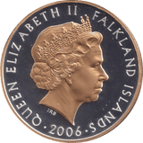 2006 SILVER PROOF FIFTY PENCE FALKLAND ISLANDS - SILVER WORLD COINS - Cambridgeshire Coins