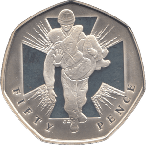 2006 SILVER PROOF FIFTY PENCE HEROIC ACTS - SILVER WORLD COINS - Cambridgeshire Coins