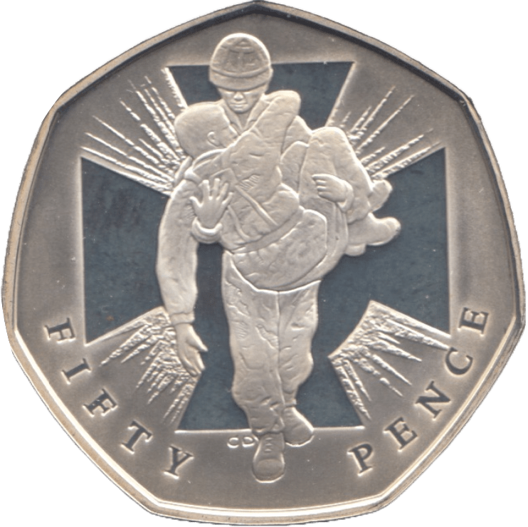 2006 SILVER PROOF FIFTY PENCE HEROIC ACTS - SILVER WORLD COINS - Cambridgeshire Coins