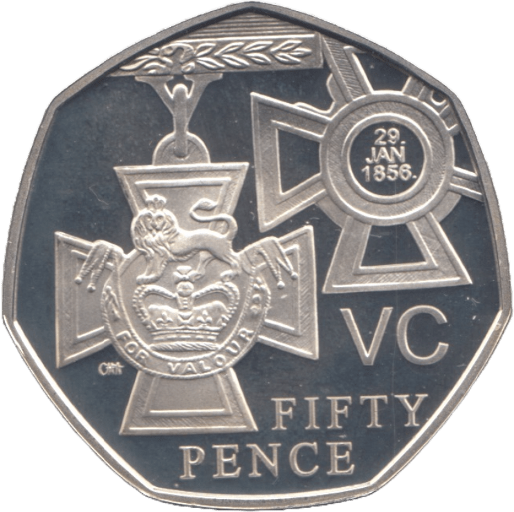 2006 SILVER PROOF FIFTY PENCE VICTORIA CROSS - SILVER WORLD COINS - Cambridgeshire Coins
