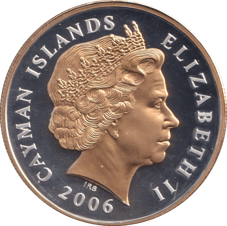 2006 SILVER PROOF FIVE DOLLARS CAYMAN ISLANDS - SILVER WORLD COINS - Cambridgeshire Coins