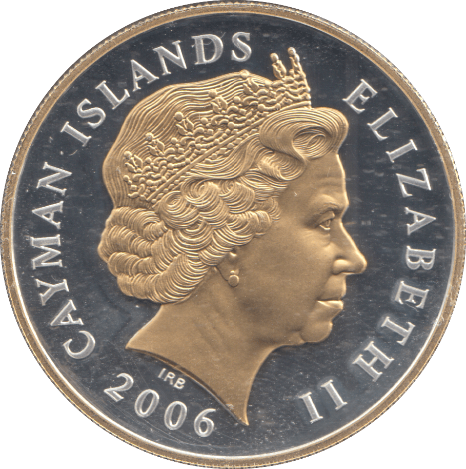 2006 SILVER PROOF FIVE DOLLARS CAYMAN ISLANDS - SILVER WORLD COINS - Cambridgeshire Coins