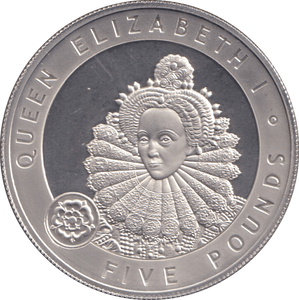 2006 SILVER PROOF FIVE POUND ALDERNEY - SILVER WORLD COINS - Cambridgeshire Coins