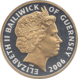 2006 SILVER PROOF FIVE POUND BAILIWICK OF GUERNSEY - SILVER WORLD COINS - Cambridgeshire Coins