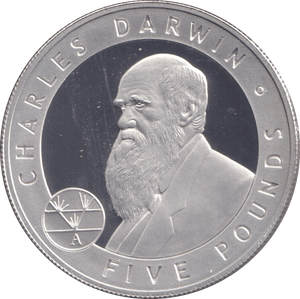 2006 SILVER PROOF FIVE POUND BAILIWICK OF JERSEY - SILVER WORLD COINS - Cambridgeshire Coins