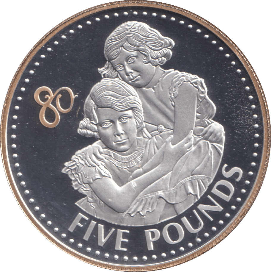 2006 SILVER PROOF FIVE POUNDS ALDERNEY - SILVER WORLD COINS - Cambridgeshire Coins